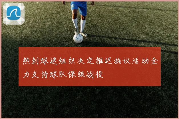 热刺球迷组织决定推迟抗议活动全力支持球队保级战役